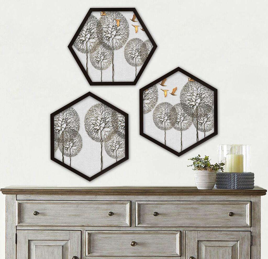 Wallity врамена слика 6GEN169620, 35x35 см, 3 дела