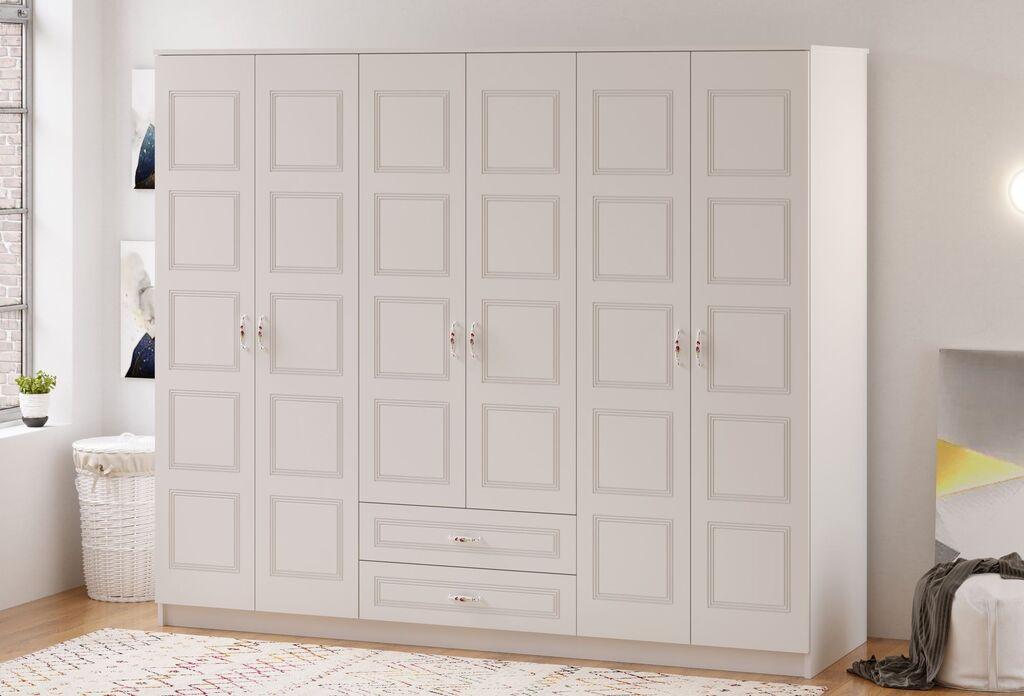Гардеробер Hanah Home Rb-003, 210x180x52 см, бел