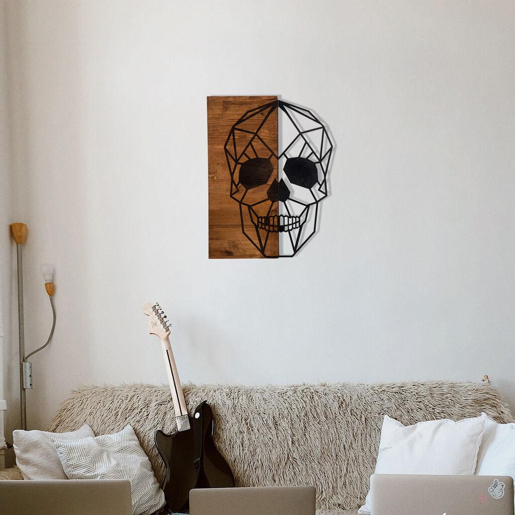 Wallity декорација за dzид Skullr, 44x58 см, кафеава боја
