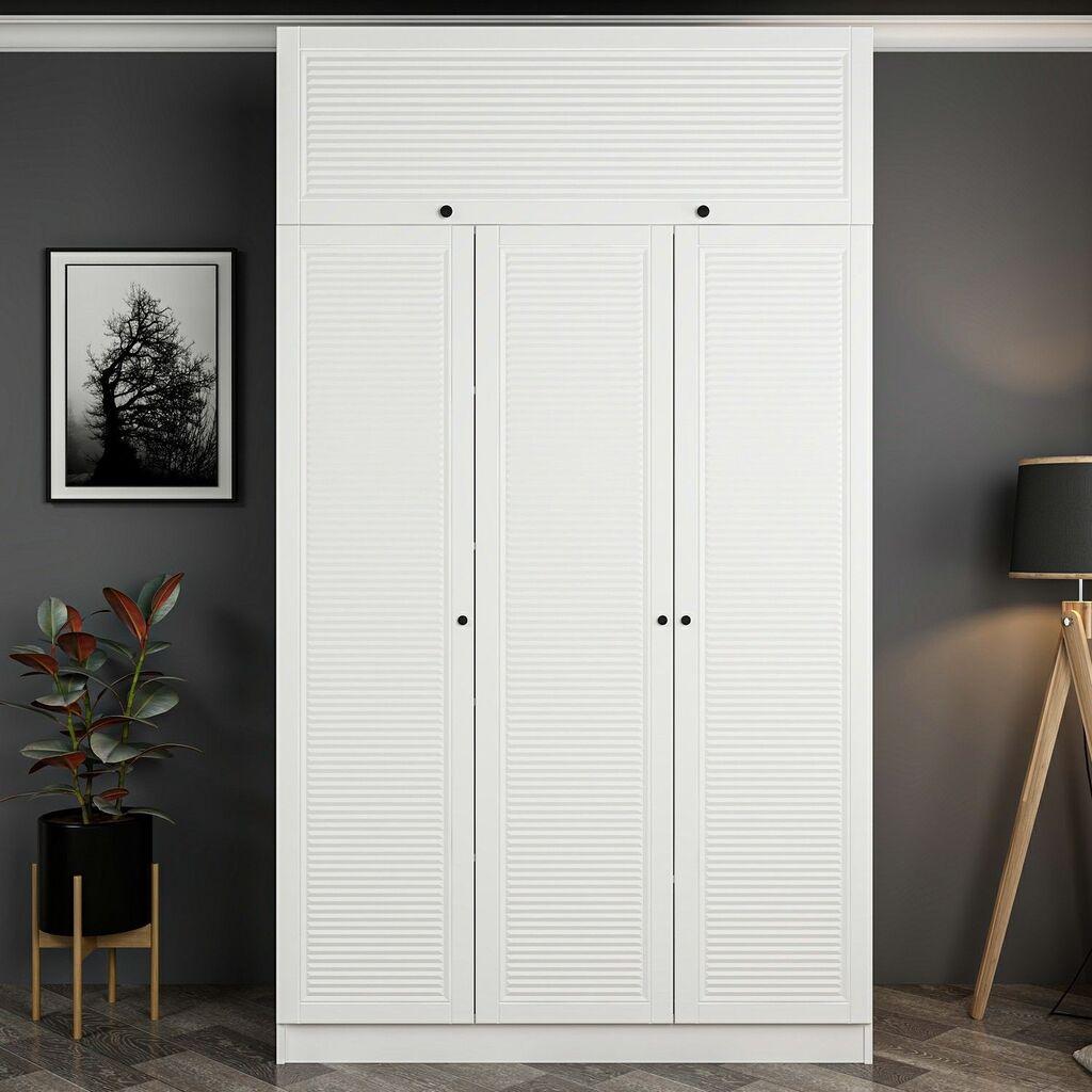Гардеробер Hanah Home Minar Kale-8400, 135x190x52 см, бел