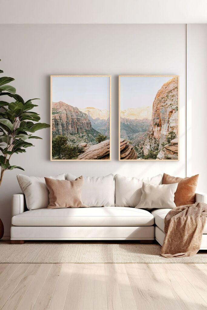 Wallity врамена слика Ersy2Limodel28, 33x48 см, 2 дела