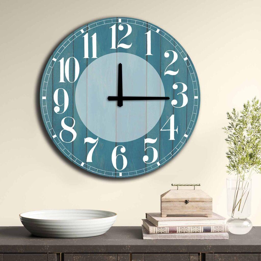 Wallity MDF dzиден часовник 50 см во боја