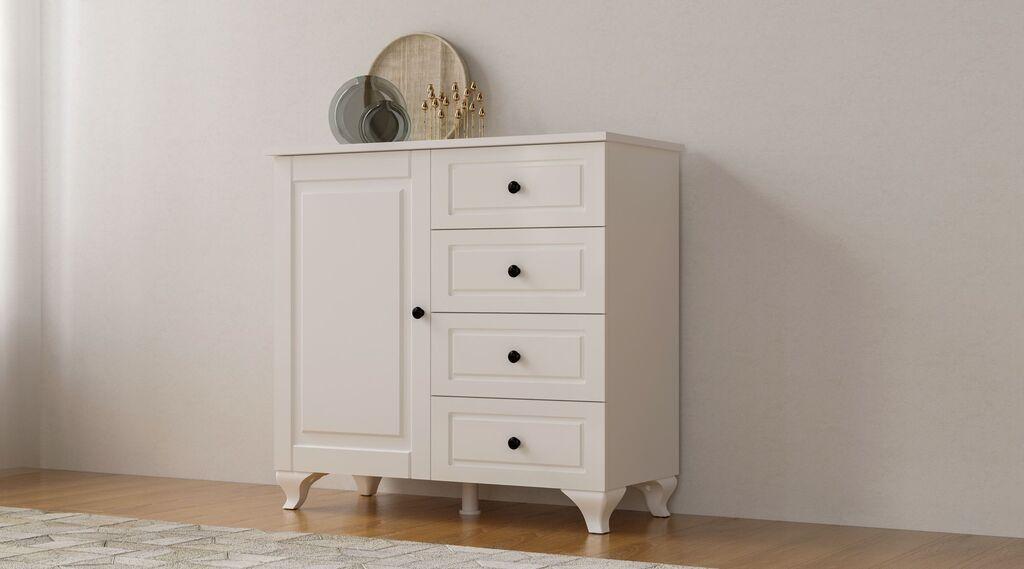Комода Hanah Home Rb-044-01, 87x87x43 см, бела