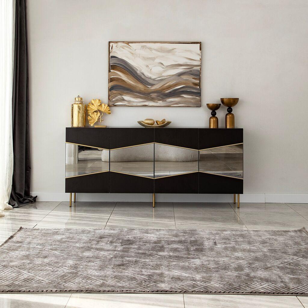 Hanah Home Console Nice, 180x80x40 см, црна