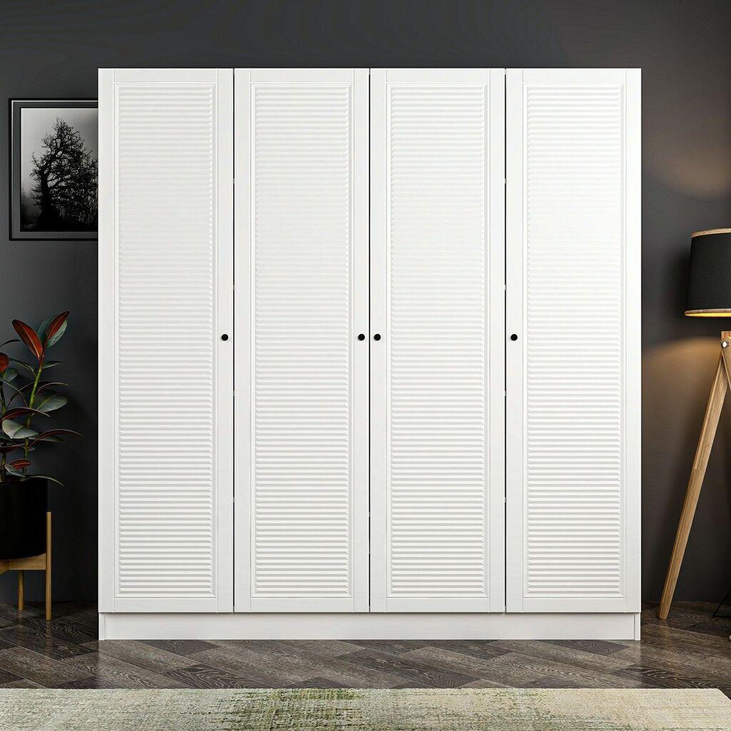 Гардеробер Hanah Home Kale Mebran 8421, 180x210x52 см, бел