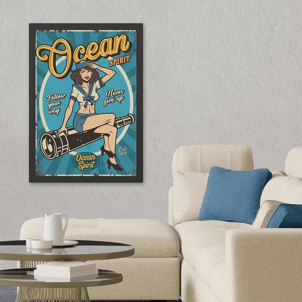 Врамена слика Wallity Ocean Spirit, 40x55 см