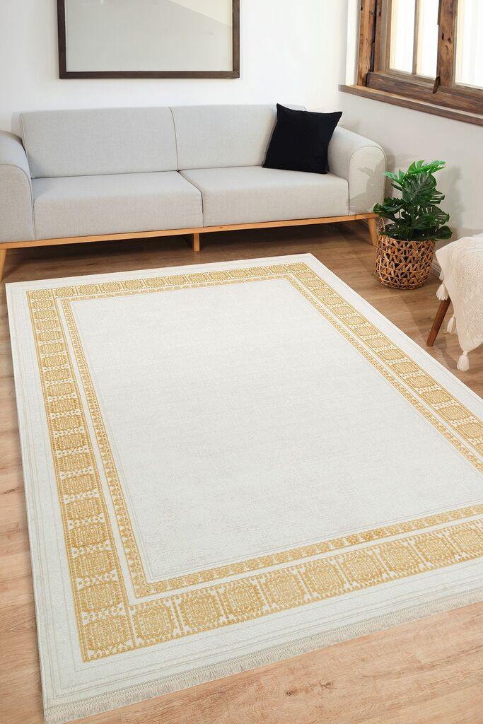 Conceptum Hypnose Carpet Cunda Cn004, 150x230 cm, златни и бели бои