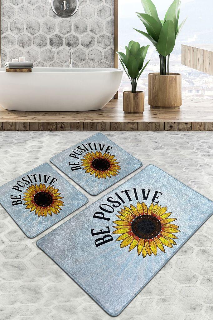 Простирка за капење L'Essentiel Maison Be Positive, 3 парчиња, Шарена