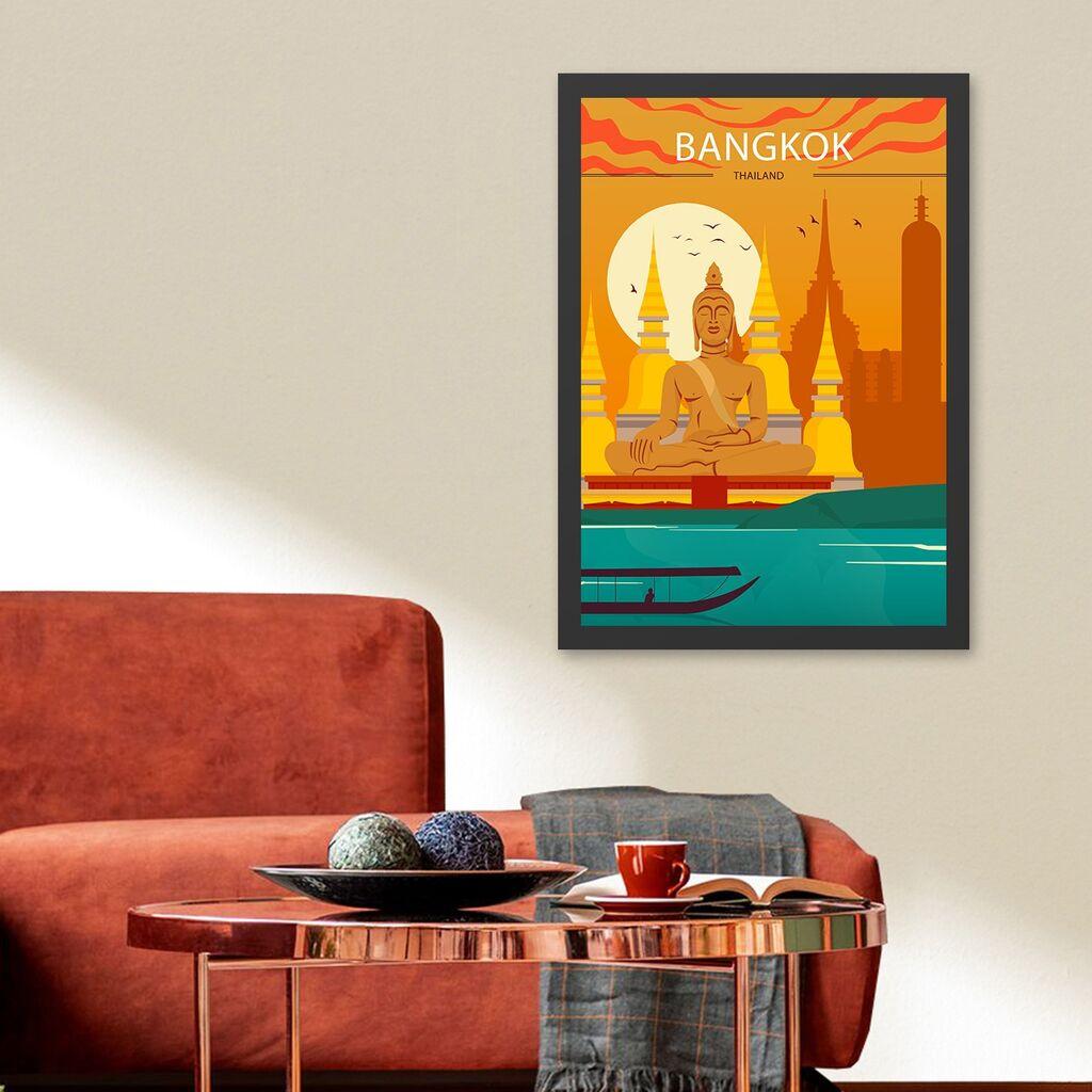 Слика во рамка Wallity, Бангкок 2, 55x75 см