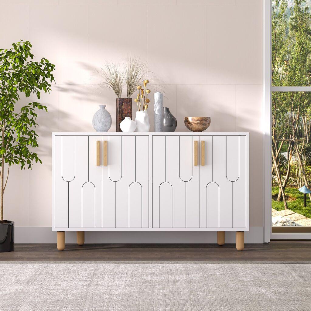 Hanah Home Console Vincent, 120x73,6x29,6 см, бела