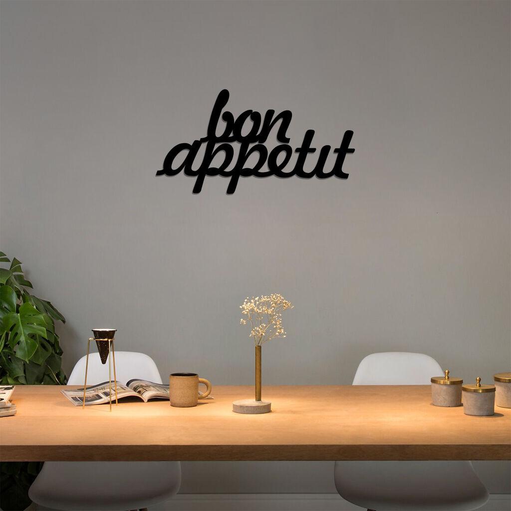 Wallity декорација за dzид Bon Appetit 1, 50x30 см, црна
