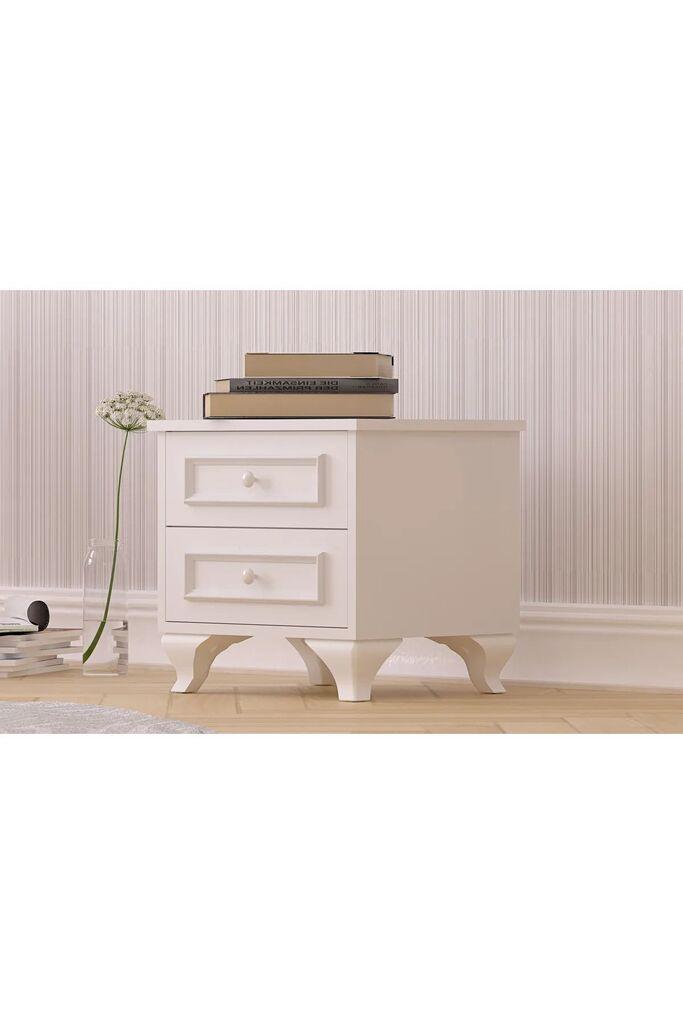 Ноќна масичка Hanah Home Rb-186-07, 45x45x40 см, бела