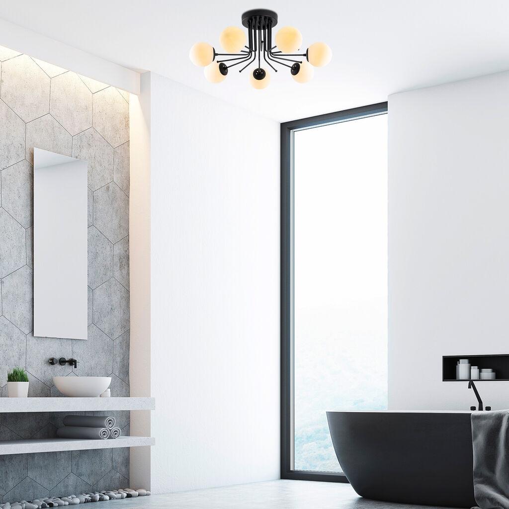 Opviq Luster Daisy 147 AV, метал, црна