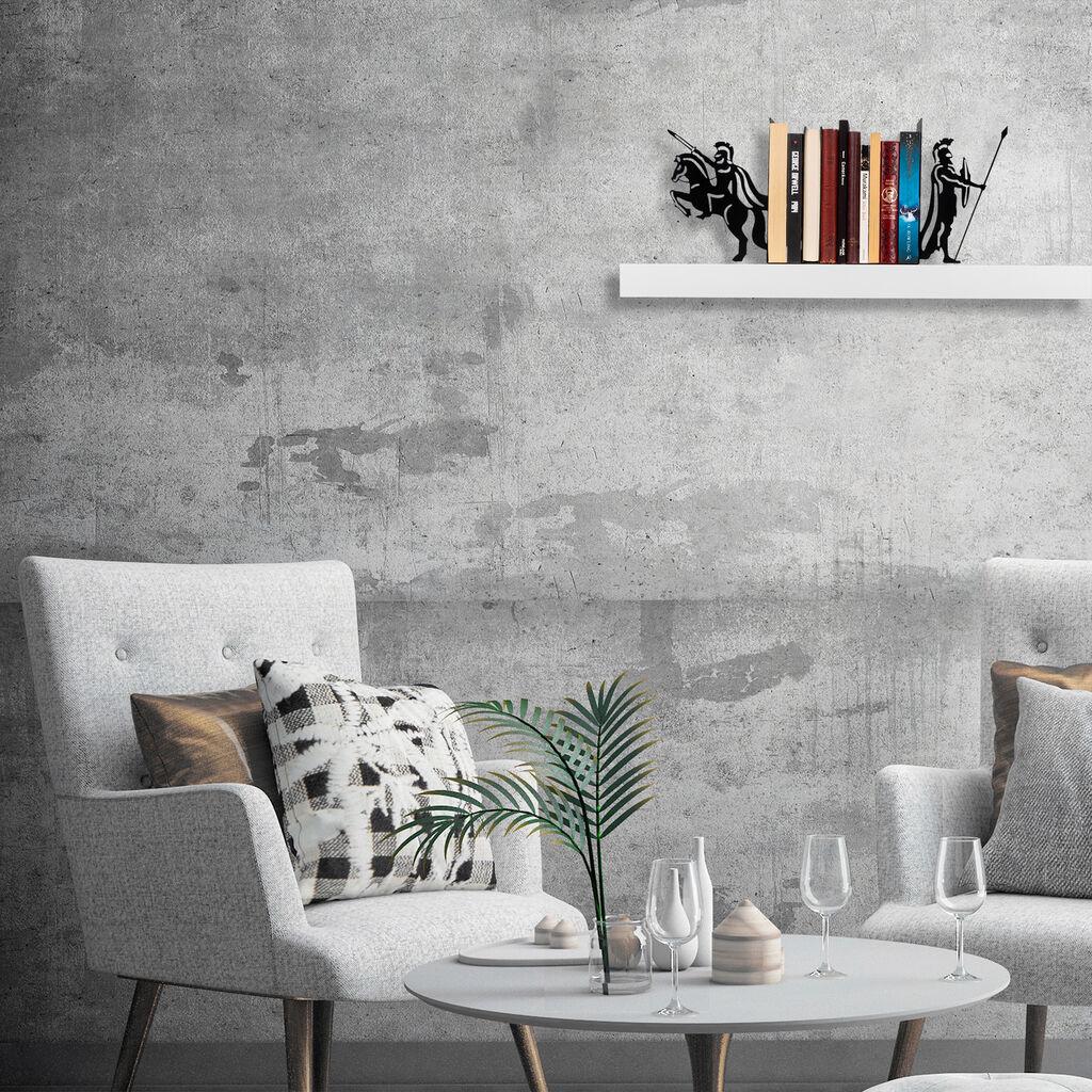 Држач за книги Wallxpert 12, преграда за книги, црна
