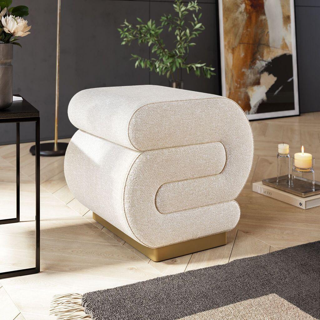 Atelier del Sofa Табуретка Sally, 40 × 42 × 42 см, крем