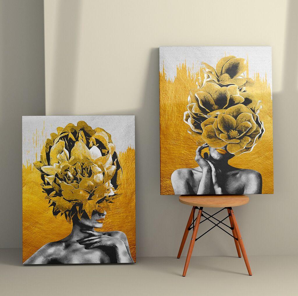Wallity Слика на платно, 2 парчиња, 70x100 cm
