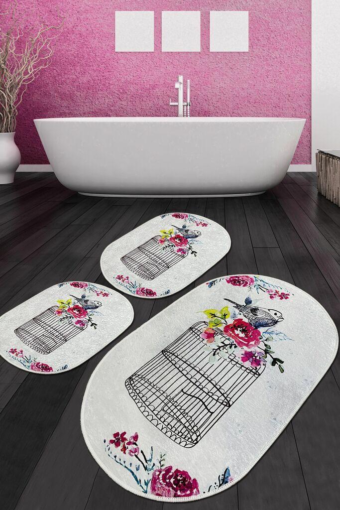 L'Essentiel Maison подлога за бања Кејџ, 3 парчиња, Шарена