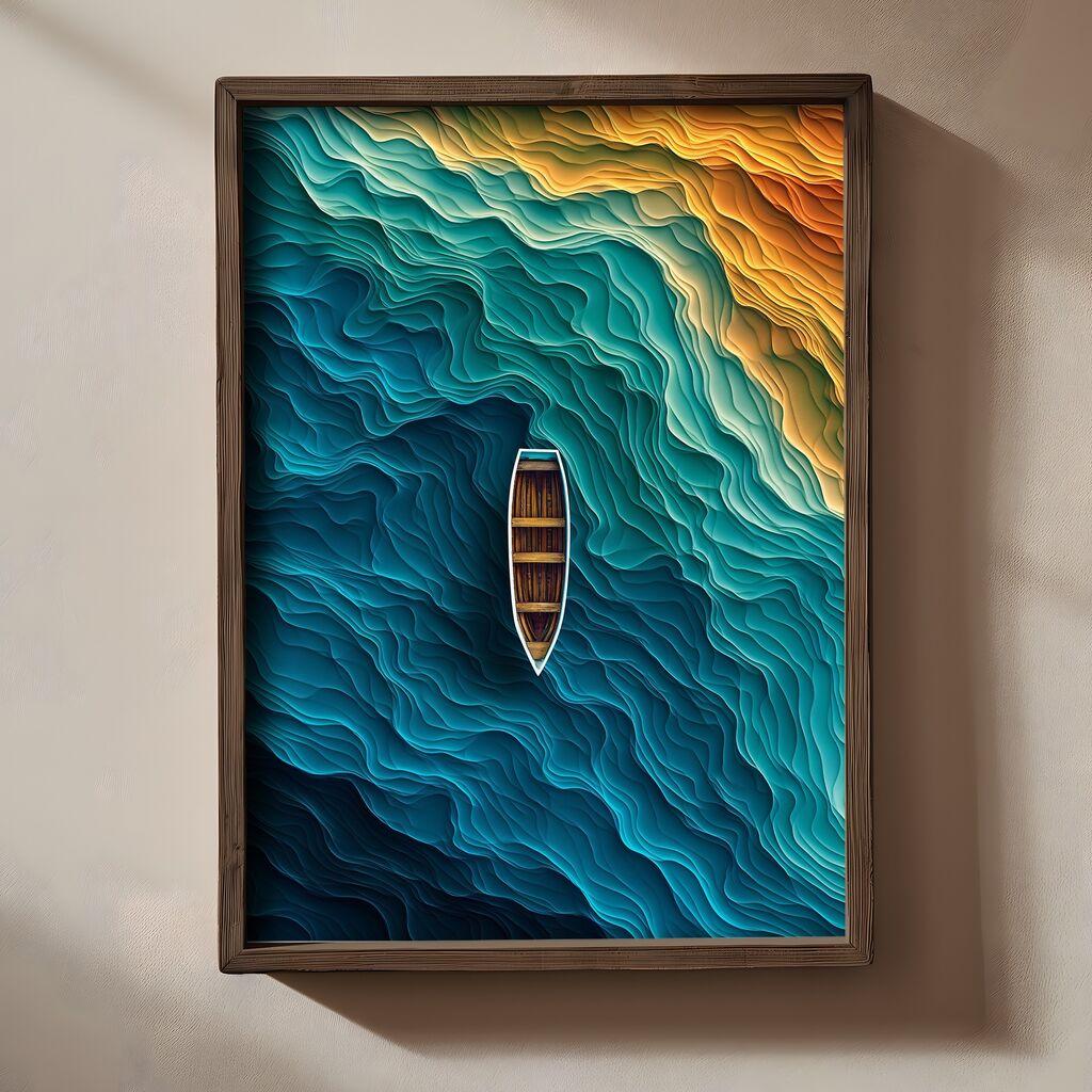 Слика Wallity TUN077, 50 x 70 x 3 см