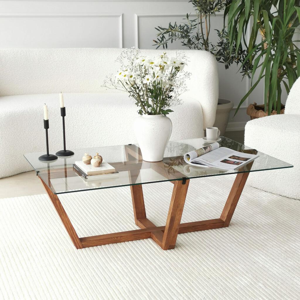 Маса Hanah Home Club Amalfi, 105x35x65 см, дабова боја