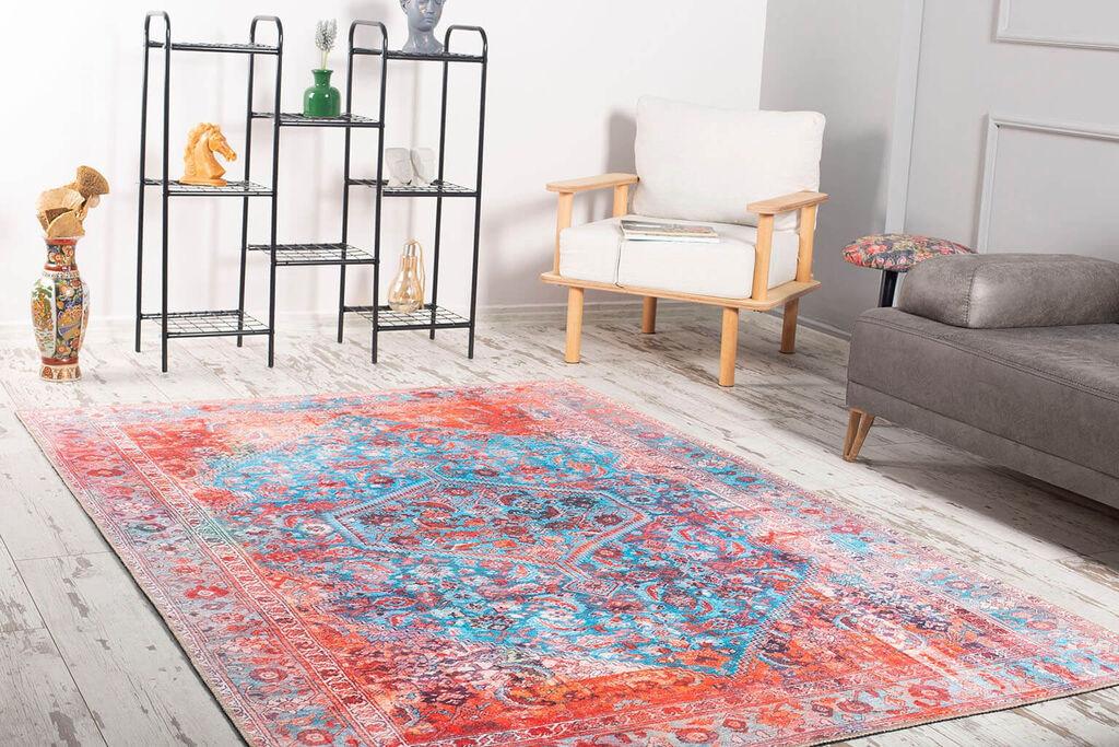 Conceptum Hypnose Carpet Fusion-AL 228, 75x150 cm, сино-црвена