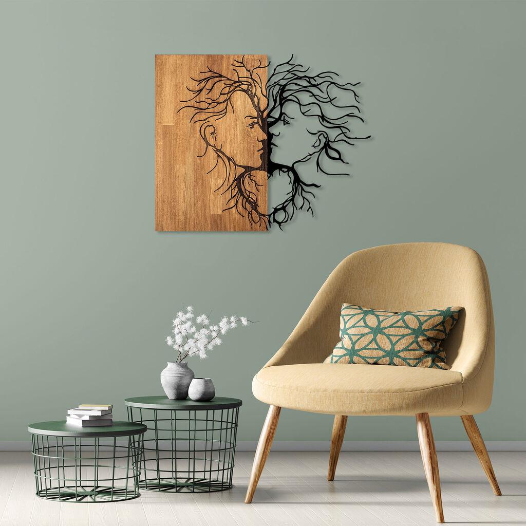 Wallity декорација за dzид Love-315, 96x3x79cm, даб