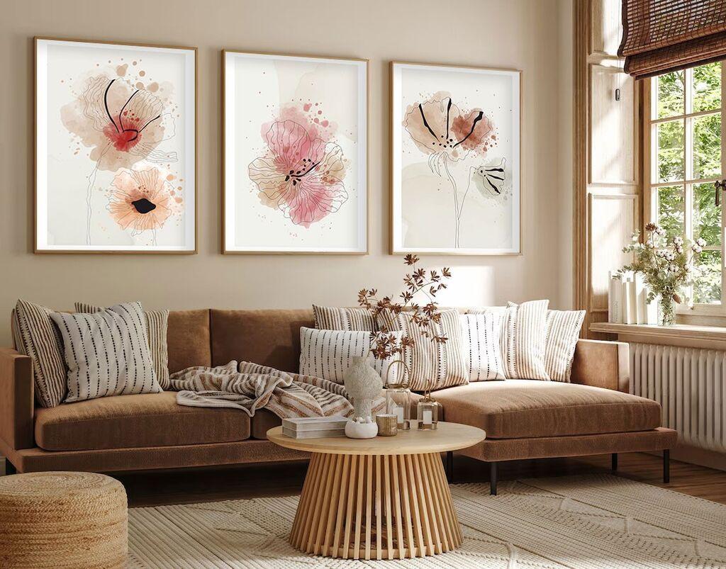 Декоративна слика Wallity Huhu205, 20x30 см, 3 дела