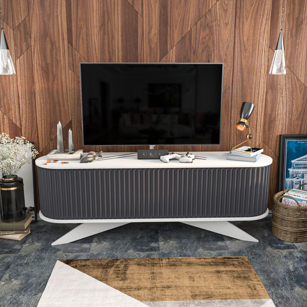 Hanah Home Тв Комода 180X43X60 Cm Бела