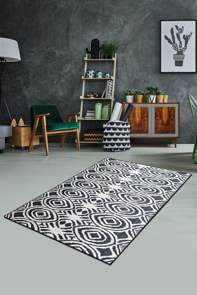 Conceptum Hypnose Carpet Blome, 80x150cm, црна