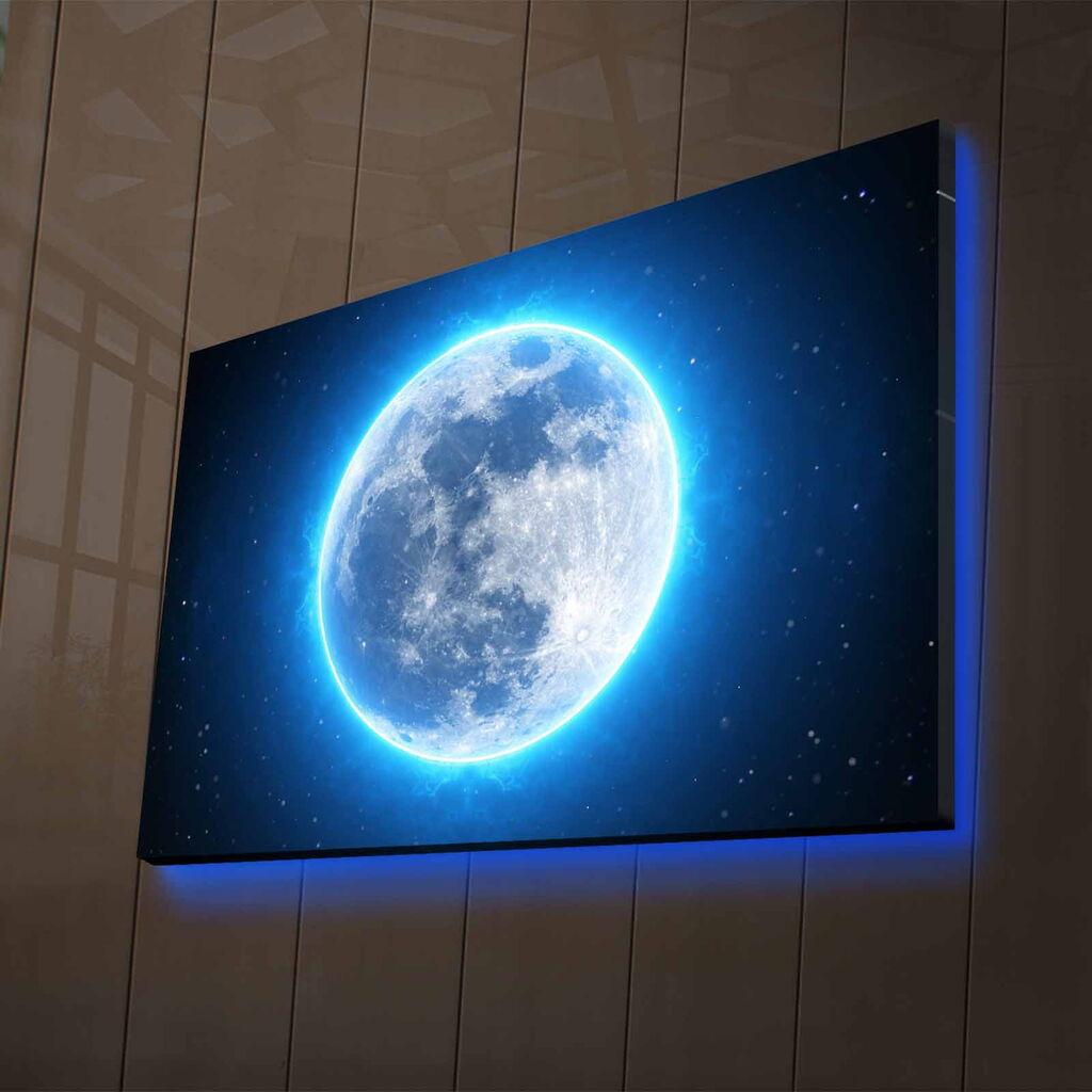 Декоративна слика Wallity NASA, 45x70 см, LED осветлување