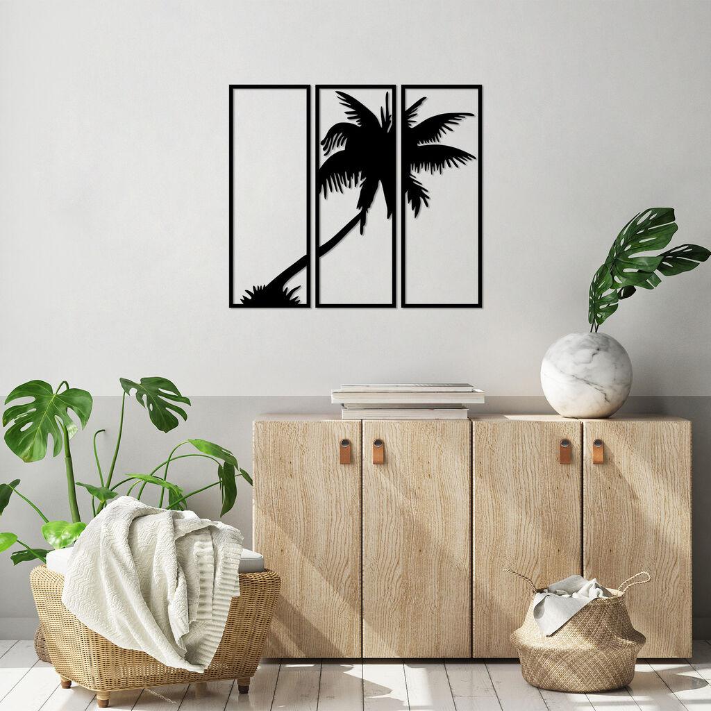Wallity декорација за dzид Palm 3 - 453, 32 x 1,5 x 88 см, црна