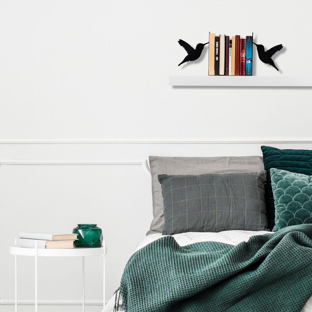 Држач за книги Aberto Design 11, 42,5x14x22 см, црн