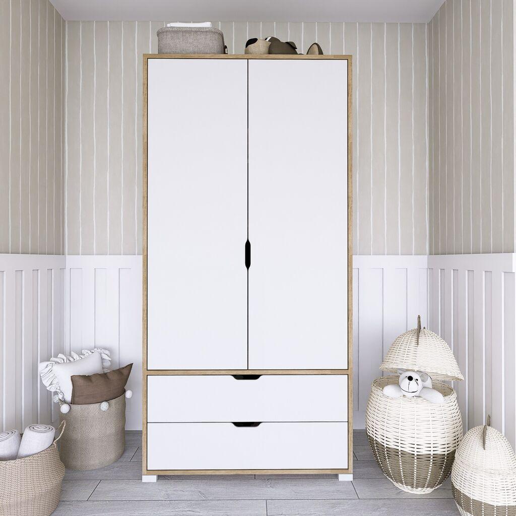 Гардеробер Hanah Home 1600-015, 90x183x45 см, бел
