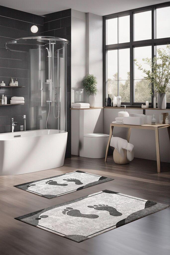 Комплет душеци за бања L'essentiel Maison CT-5393, сива боја