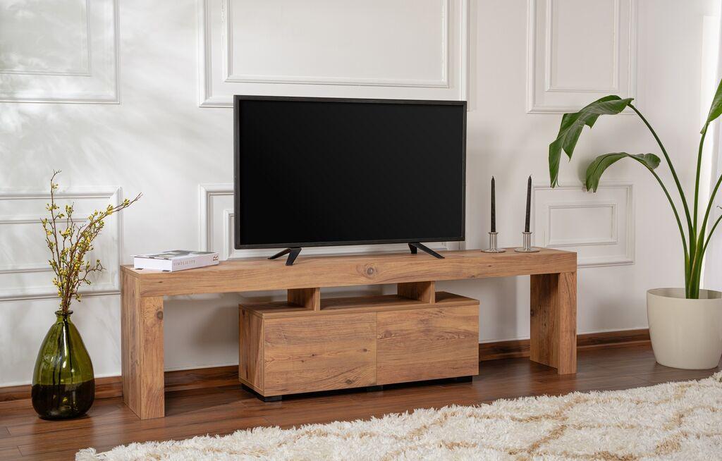 Комода за ТВ Hanah Home, 180x50x31,3 см, кафеава