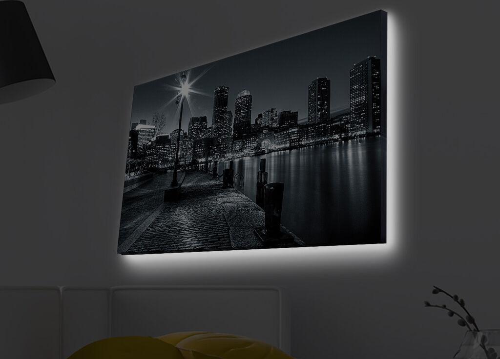 Слика „Волити" на платно со LED осветлување 45x70 см