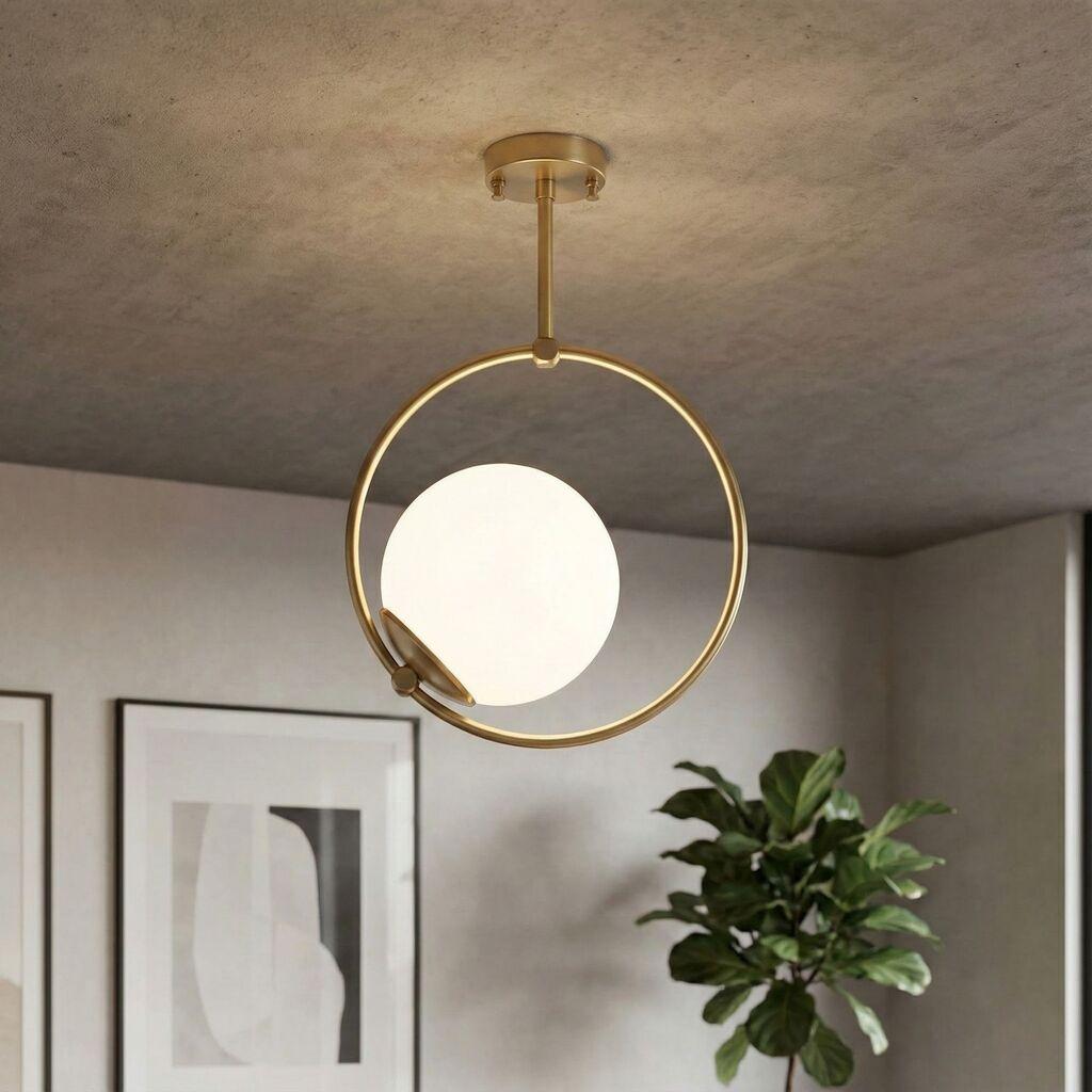 Opviq Luster Dolunay-3903, 26x15x39cm, IP20, бело-златна боја
