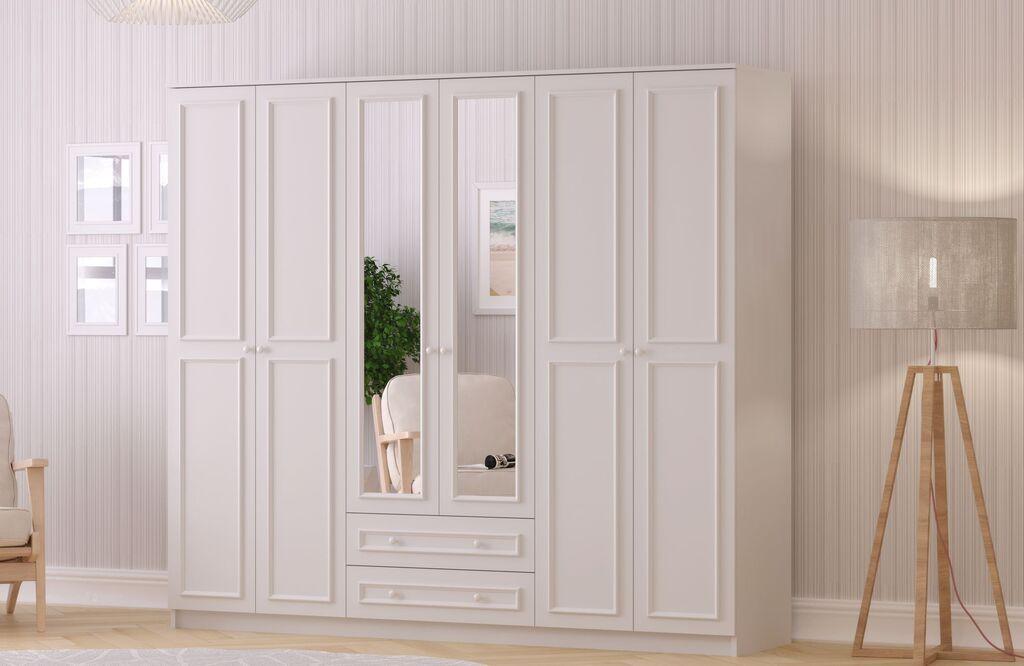 Гардеробер Hanah Home Rb-186-05, 210x210x52 см, бел