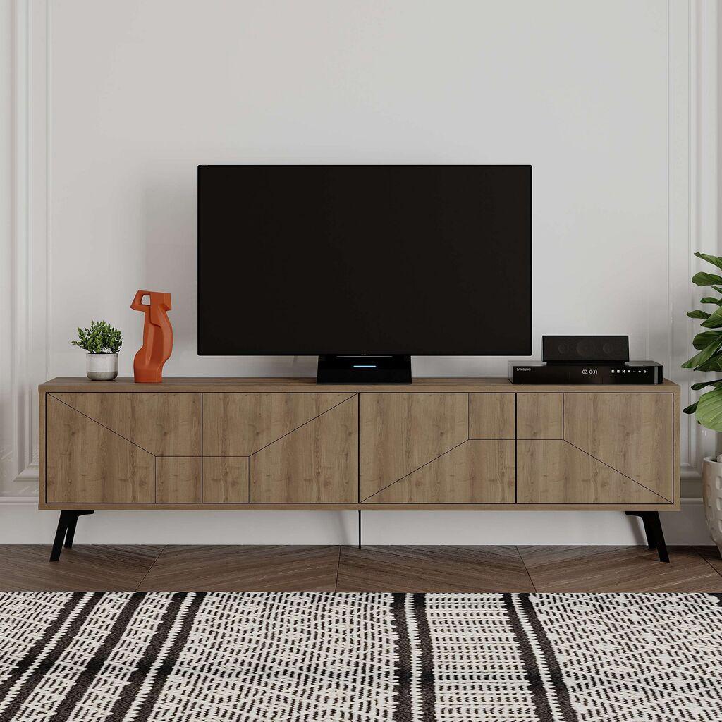 ТВ кабинет Hanah Home Dune-Hittite, 180x50x29,6 см, кафеава