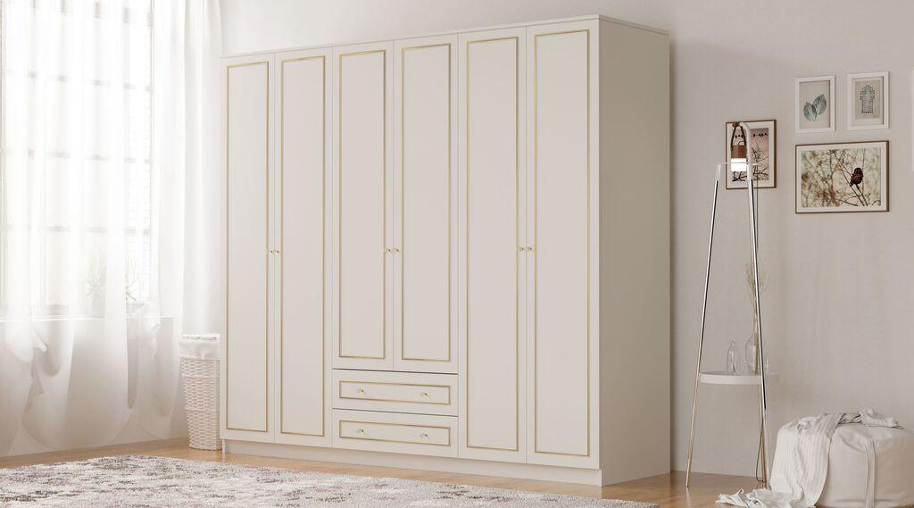 Гардеробер Hanah Home Rb-085, 210x210x52 см, беж