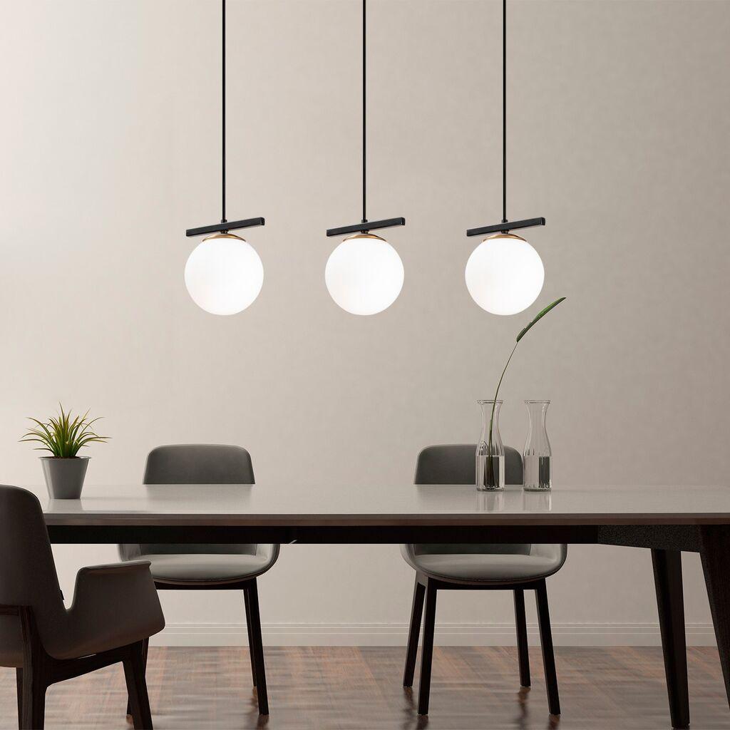 Opviq Luster Uzum-6281, 81x15cm, 3xE27, IP20, црна