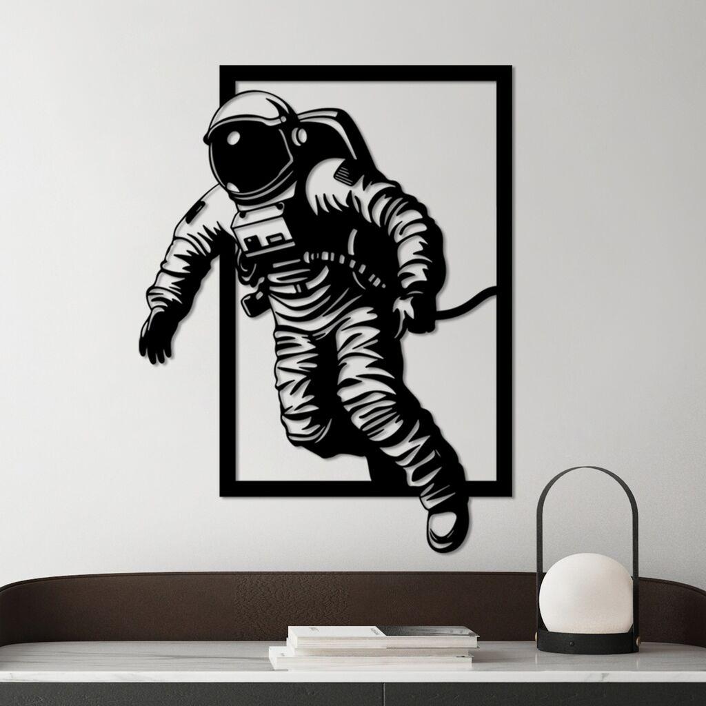 Wallity декорација за dzид Out Space, 69 x 52 см, црна