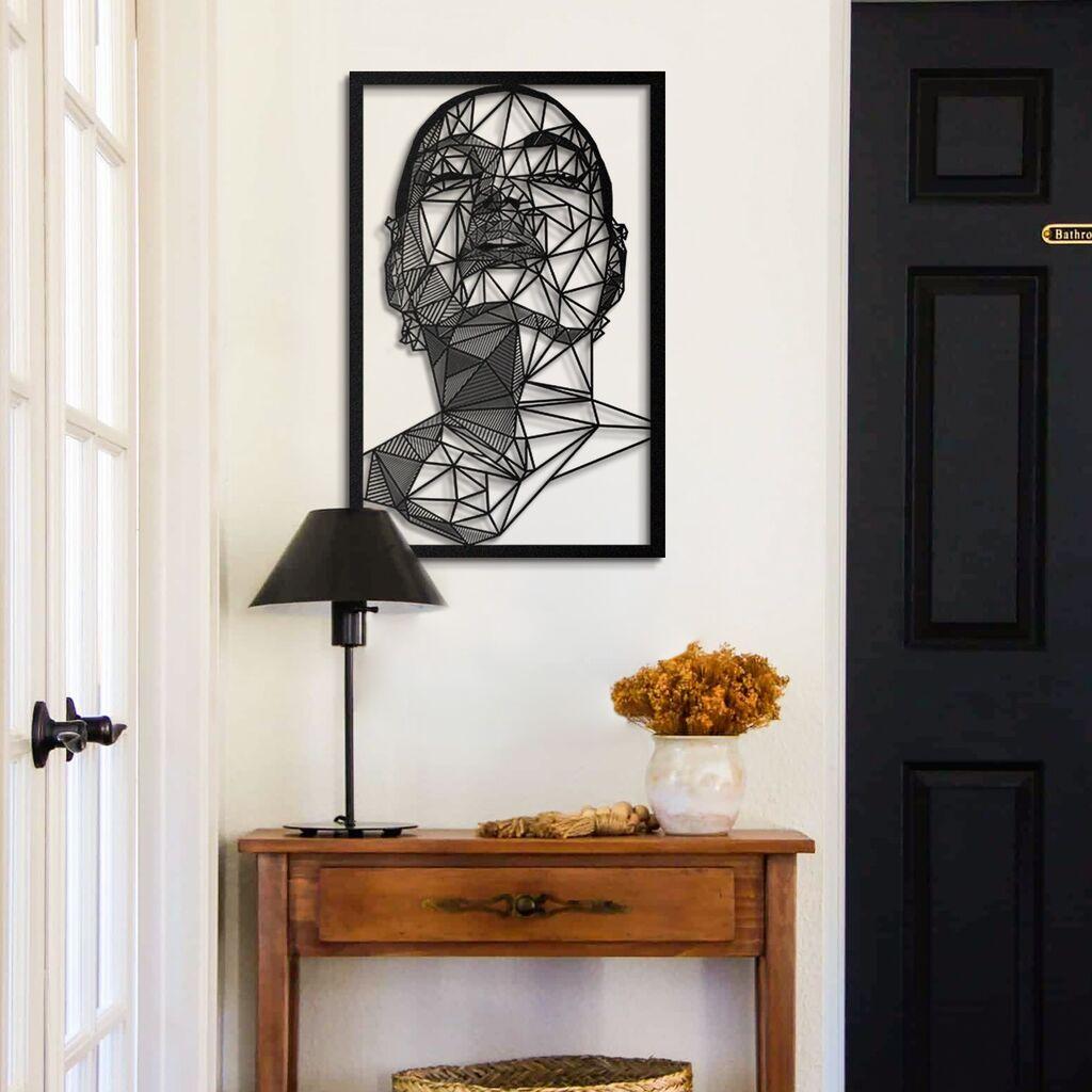 Wallity APT091MS Dzидна декорација Антониета, 45x70 см, црна