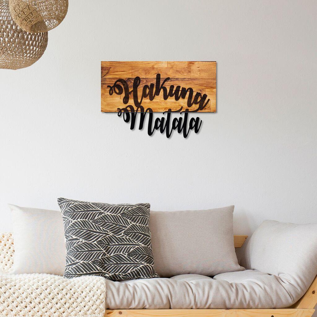 Dzид Декорација на dzид Hakuna Matata, 58x38cm