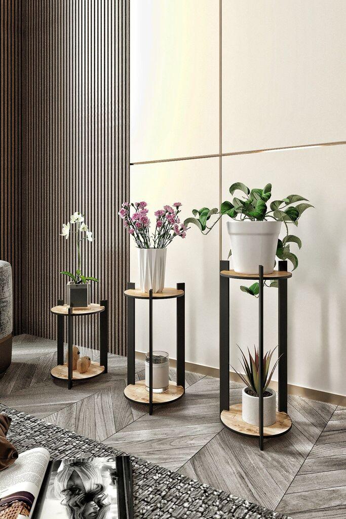 Hanah Home Поставка За Цвеќе Даб