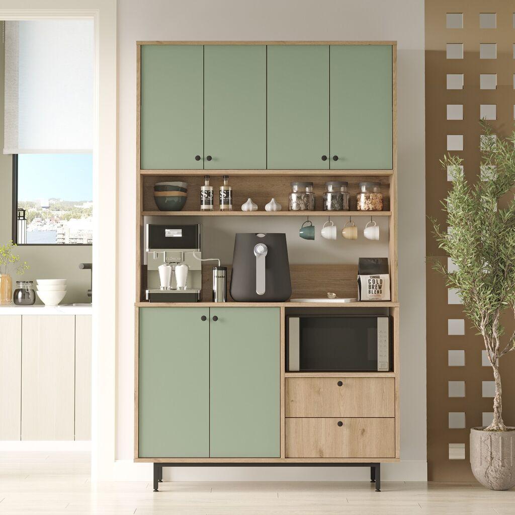 Комода Hanah Home за повеќекратна употреба RE7-SY, 120 x 205 x 35,5 см, даб