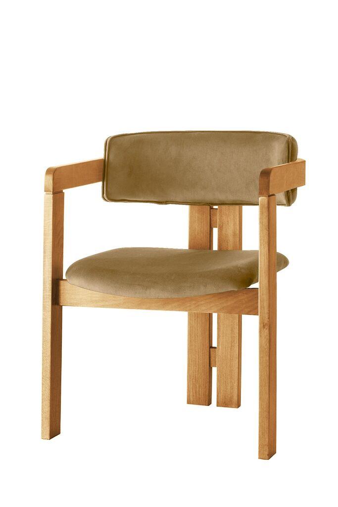 Hanah Home Трпезариска столица CO 036, 58x76x49 cm, Каки