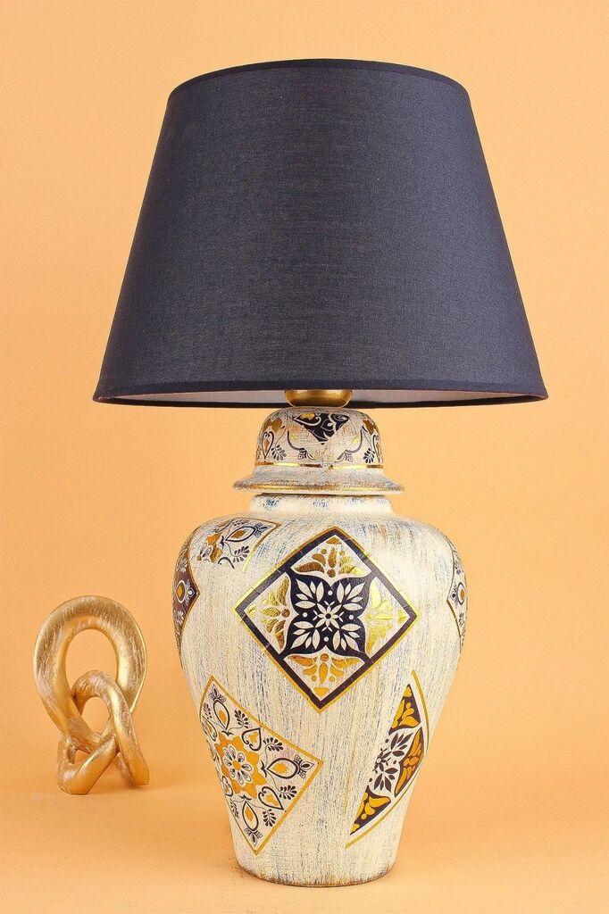 Столна ламба Opviq YL672, 30x20x50 см, Тегет-крем