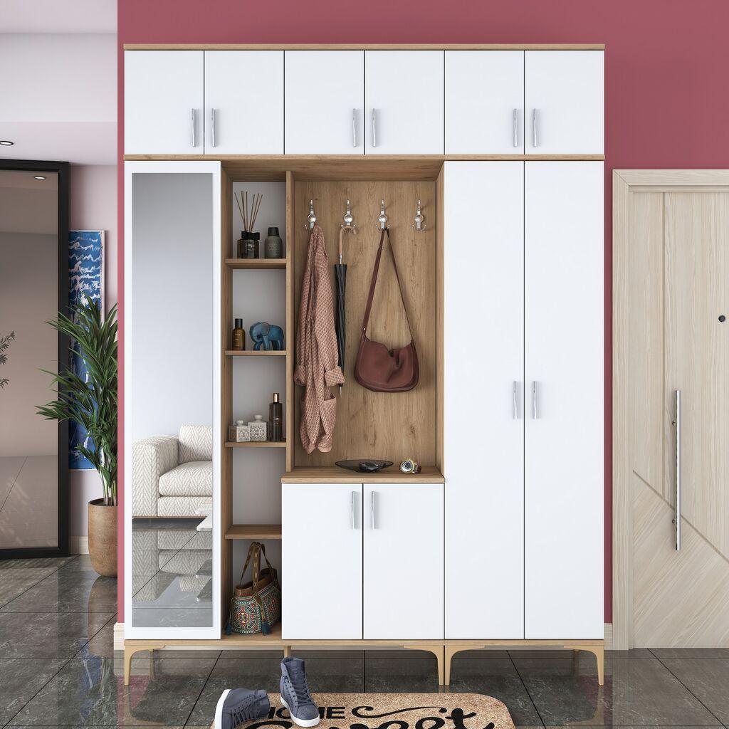 Комплет за ходник Hanah Home EA121-2765, 180x37,5x240 см, бела