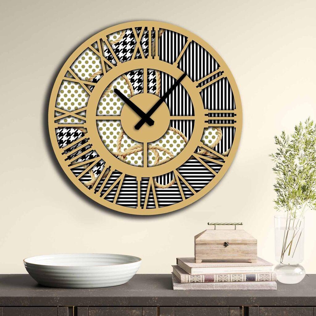 Wallity MDF dzиден часовник 50 см во боја