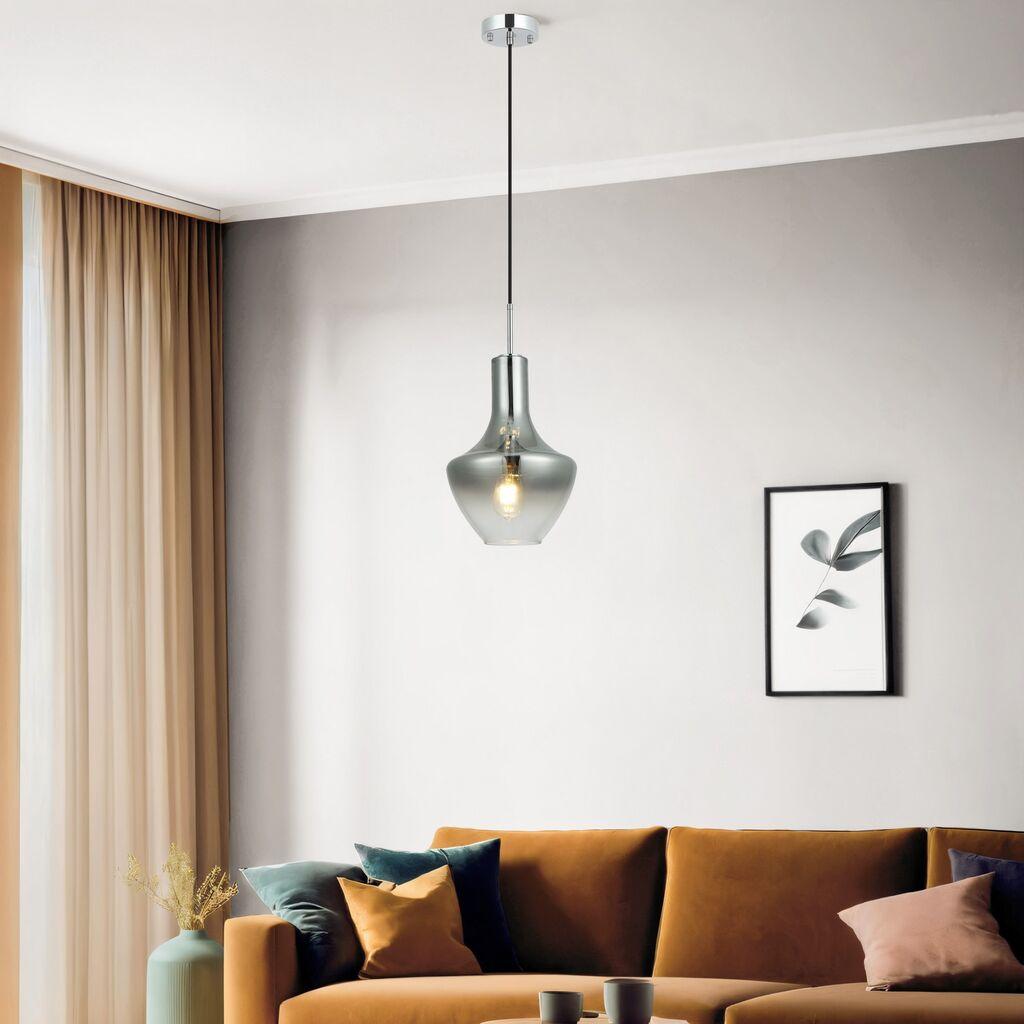 Opviq Luster Grava-P01-CR, O27, 27cm, IP20 сребрена боја